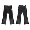 Mens High Street Graffiti Jeans Vintage Washed Slightly Flared Long Pants