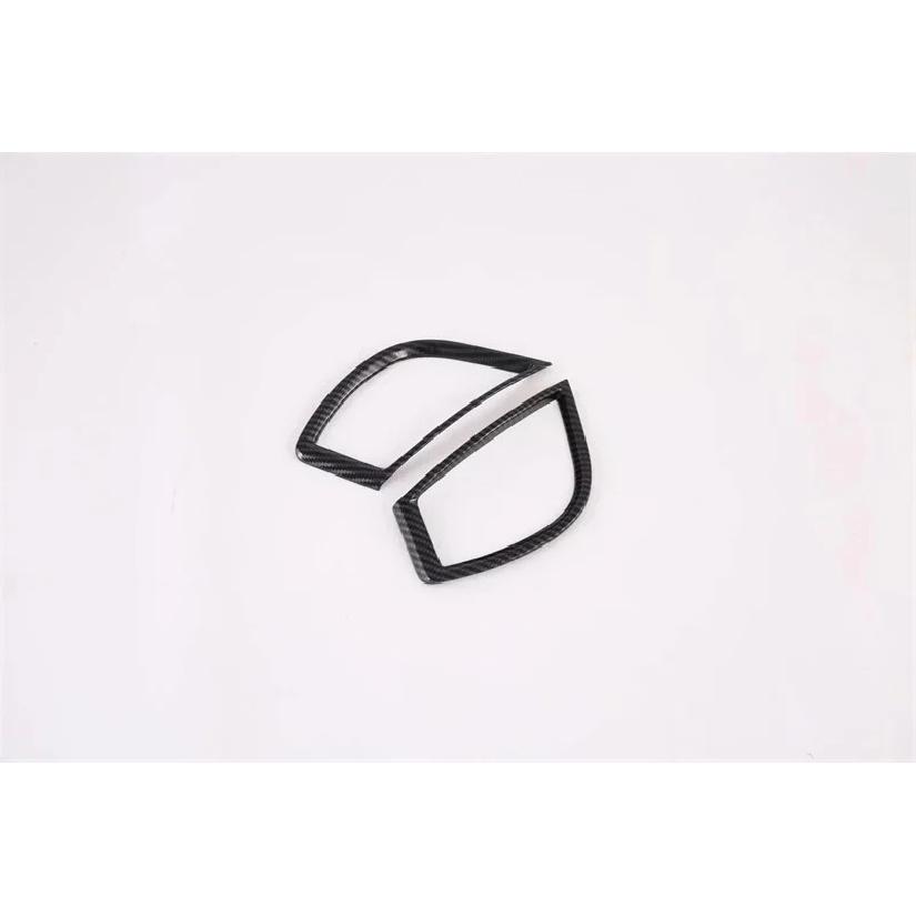 For Kia Seltos    ABS Carbon Fiber Front Center Console Air Condition Vent Outlet Cover Trim Car Styling Accessories