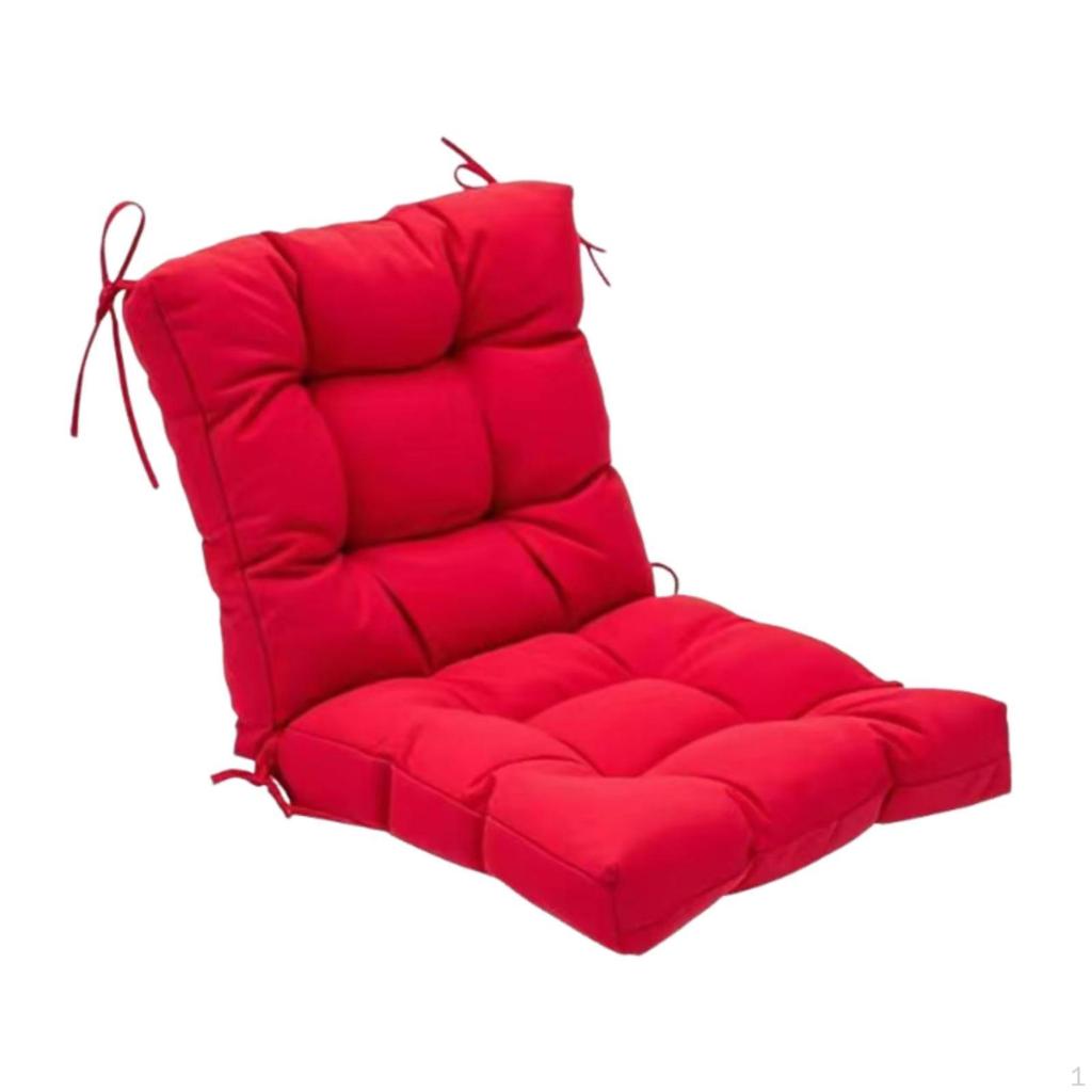 Chair Cushion Pad Lightweight Solid Color High Back Seat Rocking for Kitchen Indoor