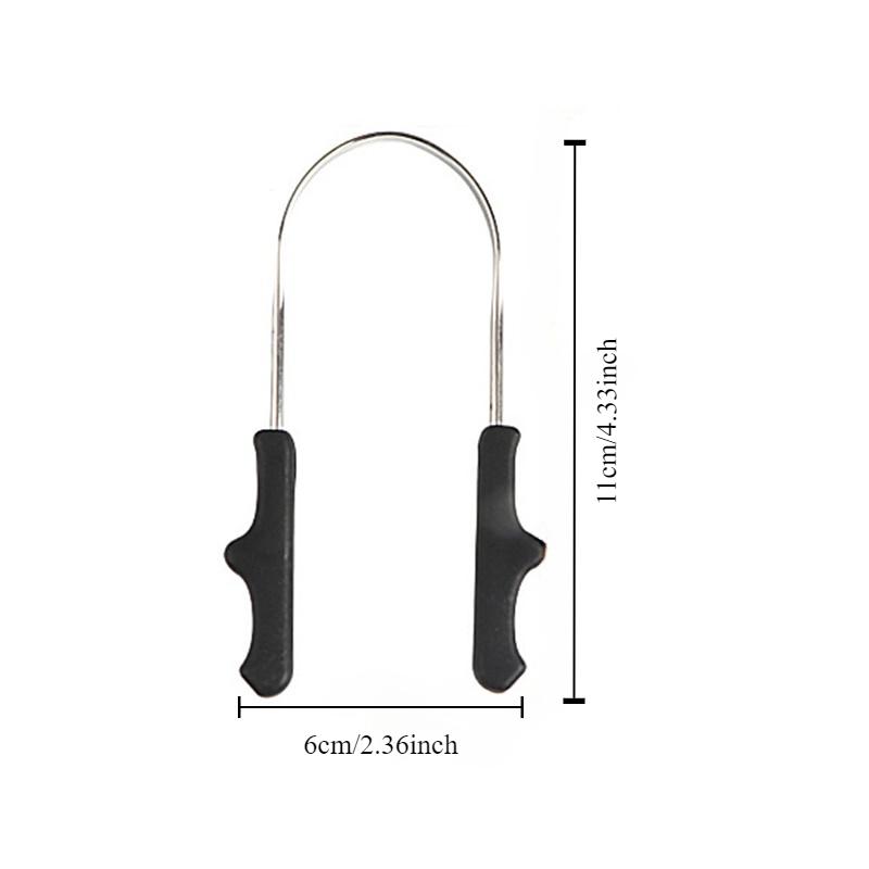 Stainless Steel Tongue Mouth Cleaner Scraper Stainless Steel For Bad Breath Cleaning Coated Tongue Oral Dental Hygiene Care Tool