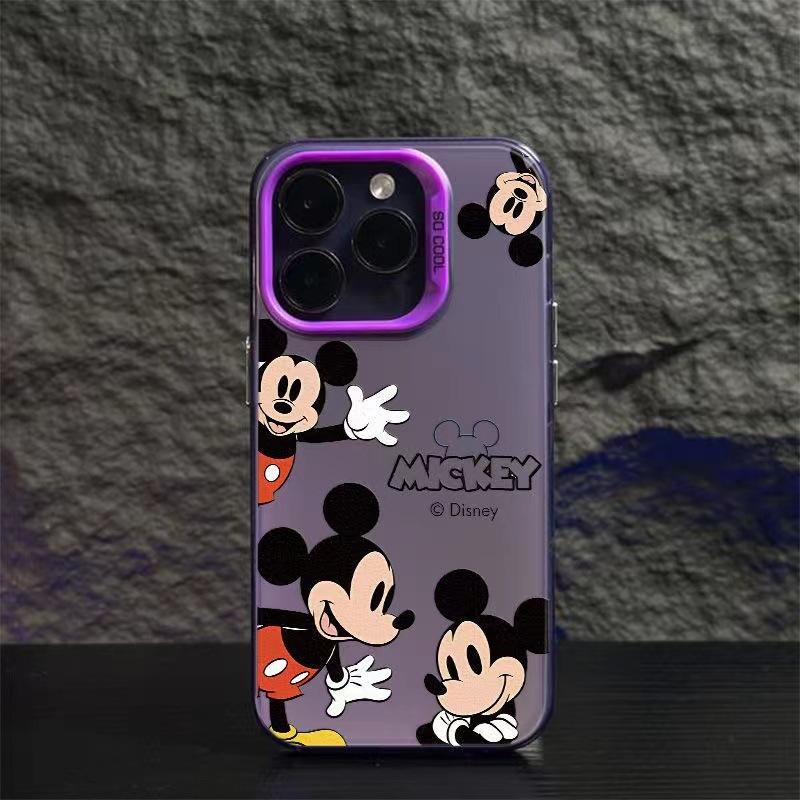 Waving Mickey Is Suitable for 15promax Apple 16pro Mobile Phone Case 14 Cartoon 13pro Europe and America 12 Niche 11