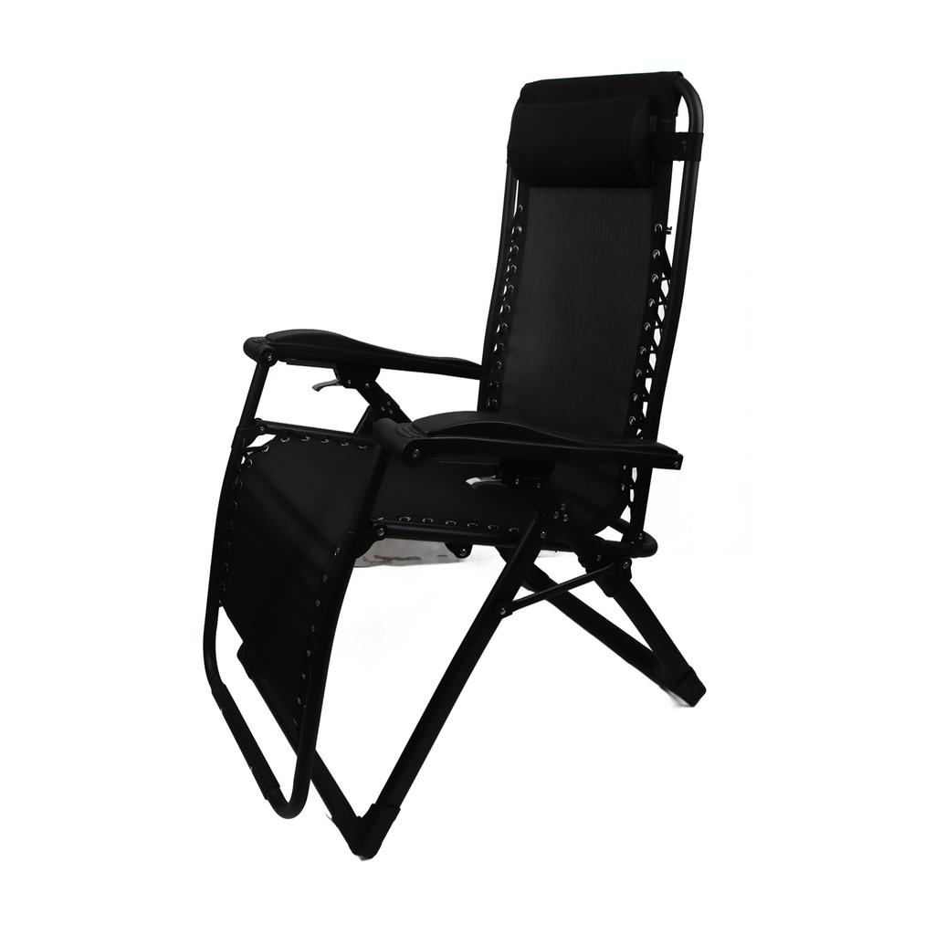 Folding Lounge Chair House Office Nap Bed Chair Outdoor Leisure Beach Recliner Chair with Wrench