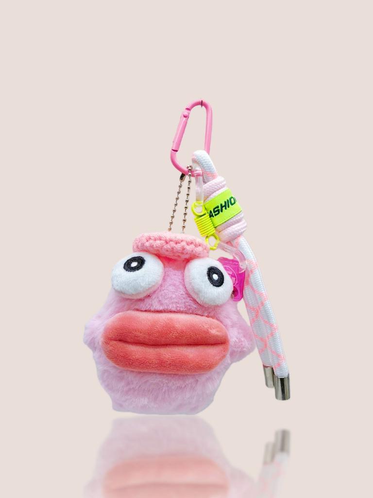 Cartoon Ugly Cute Frog Pendant Doll Funny Big Eyes Sausage Mouth Frog Bag Pendant Keychain