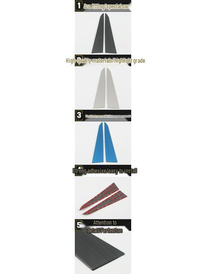17 GM8 A-Pillar & Center Console Stainless Steel Stickers