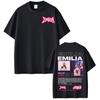 Emilia Mernes MP3 Tour Tshirts Men Women Fashion Hip Hop Oversized T Shirt Comfort Cotton Short Sleeve Tshirt Streetwear