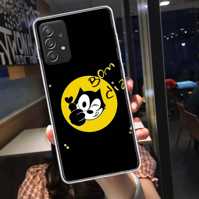 F-Felix the Cats Funny Phone Case for Samsung A54 A57 A37 A17 A14 A15 A12 A24 A34 A55 A35 A25 A52S A07 A05S A04S A22 A32 A72 Gal