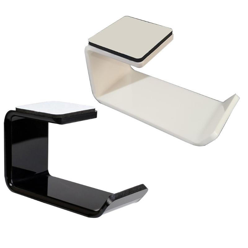L Shape Computer Headset Stand Earphone Acrylic Display Holder Universal Headphone Wall Mount Hook