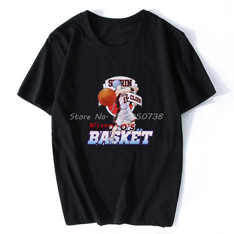 Japan  Anime Kuroko No Basket Funny Print T Shirt Men Harajuku Manga Summer Tops Causal Basketball Cartoon Tee Anime Shirt