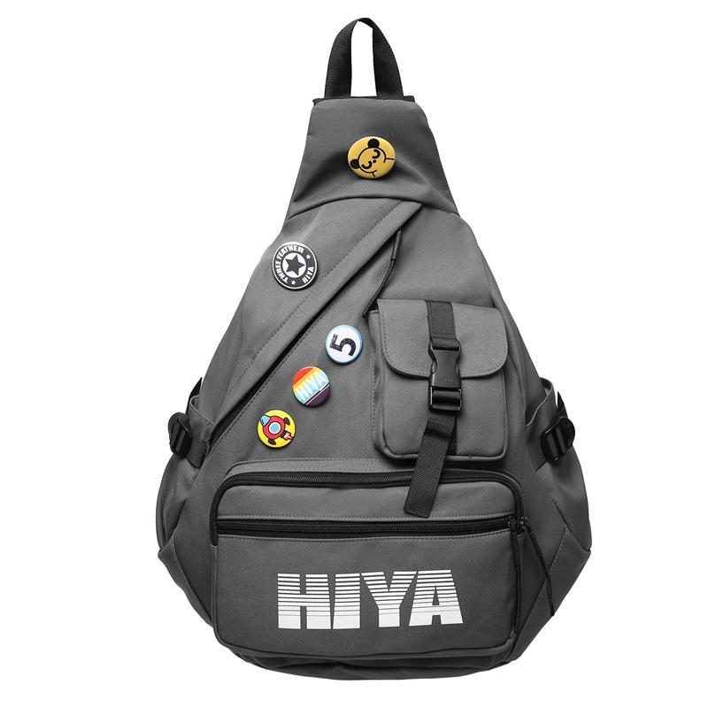 

Многофункциональная сумка-мессенджер, мужская сумка на плечо, спортивная студенческая нагрудная сумка большой вместимости серый