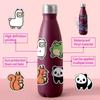 50 Sheets Cute Animal Graffiti Stickers for Water Bottles and Luggage