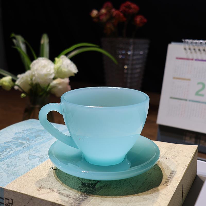 

Jade Porcelain Coffee Cup Handmade Chinese Tea Set with Glazed Design for Personal Use 160ml