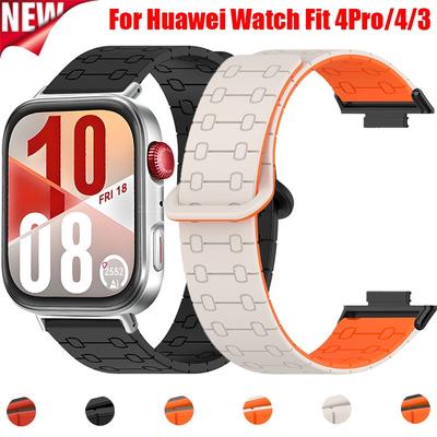 Magnetisches Armband für Huawei Fit 4 Pro Smartwatch Silikon Armband für Huawei Fit 3 Fit 4 Metall Uhrenarmband Zubehör