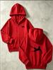 Kids Soccer Player Silhouette Print Zip Up Hoodie Loose Long Sleeve Hooded Jacket Sports Casual Outerwear For Boys Girls
