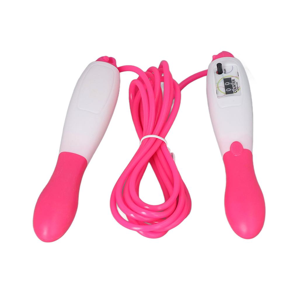 Skipping Rope PVC Cord Plastic Adjustable Fitness Counting Jump Rope for Adult Workout Student