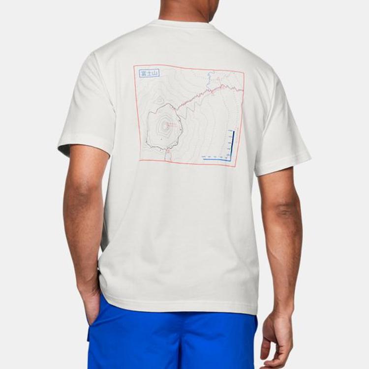 Under Armour Graphic Crew Neck Regular Fit Tee Men Tops Agate-White 1359713-112