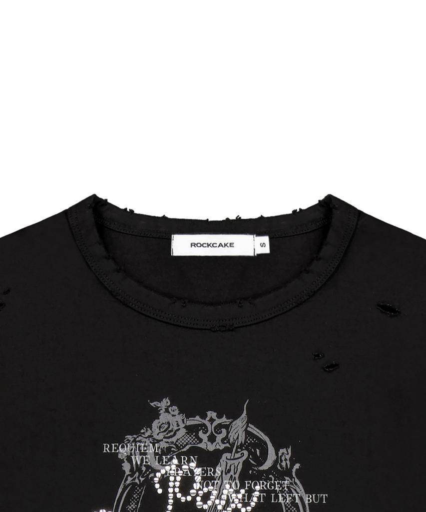 ROCKCAKE Semperna Hotfix Crop Top - Black