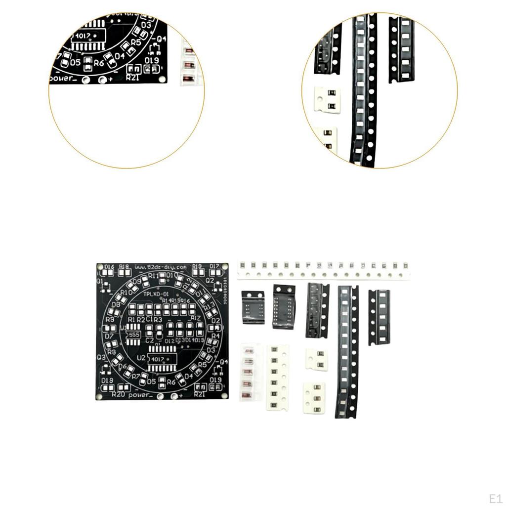 Kit for Electronic Soldering Practice Includes SMD Board And Printed Circuit Suitable