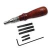 7-in-1 Leather Crafting Tool: Groover, Skiver, Creaser, Edge Liner, and More