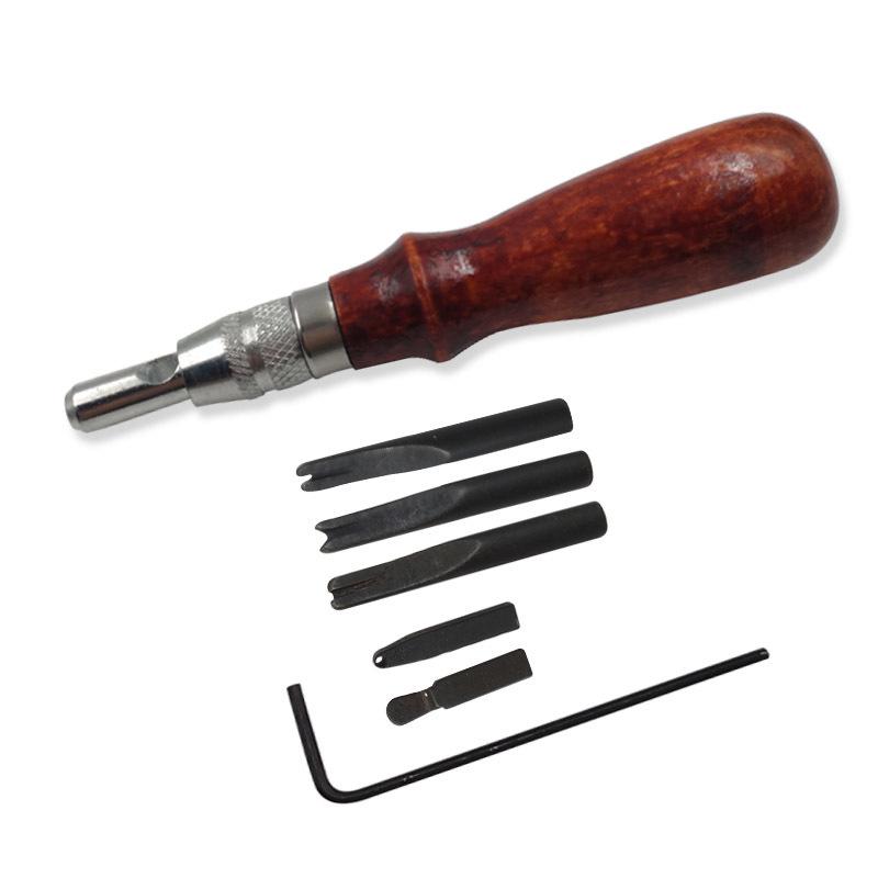 7-in-1 Leather Crafting Tool: Groover, Skiver, Creaser, Edge Liner, and More