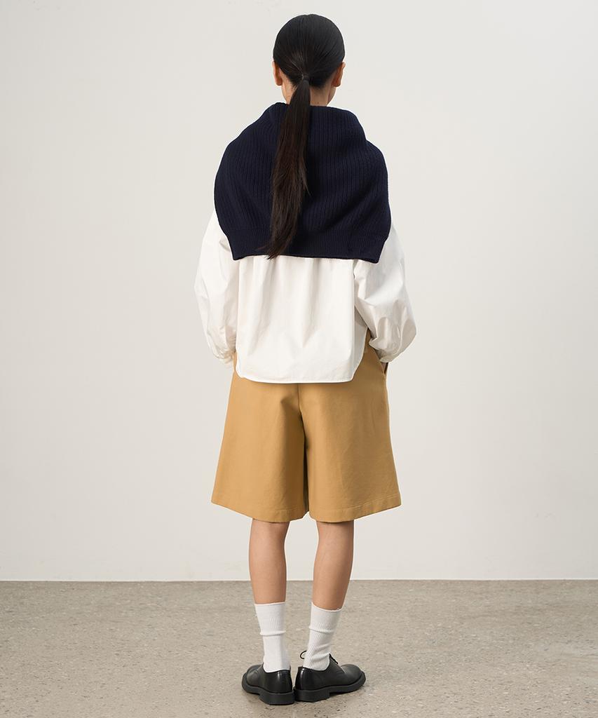 Leopeusaideuhwaiteulabel Cozy Bermuda Pants Mustard
