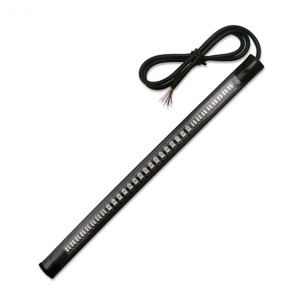 

1 шт. Светодиодная лента для мотоцикла Гибкий 48 светодиодный задний фонарь Указатель поворота Двухцветный Задний стоп-сигнал Лампа