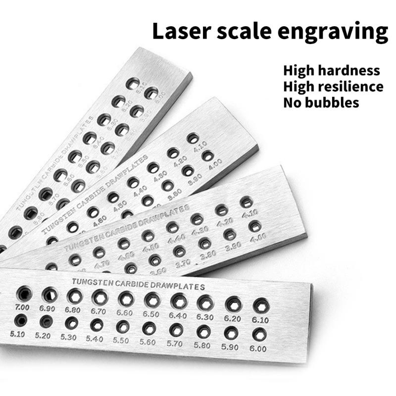 Jewelry Wire Drawplate Steel Tool Wire Shaping Tool Round Wire Shaping Plate Jewelry Crafting Tool Steel Texture