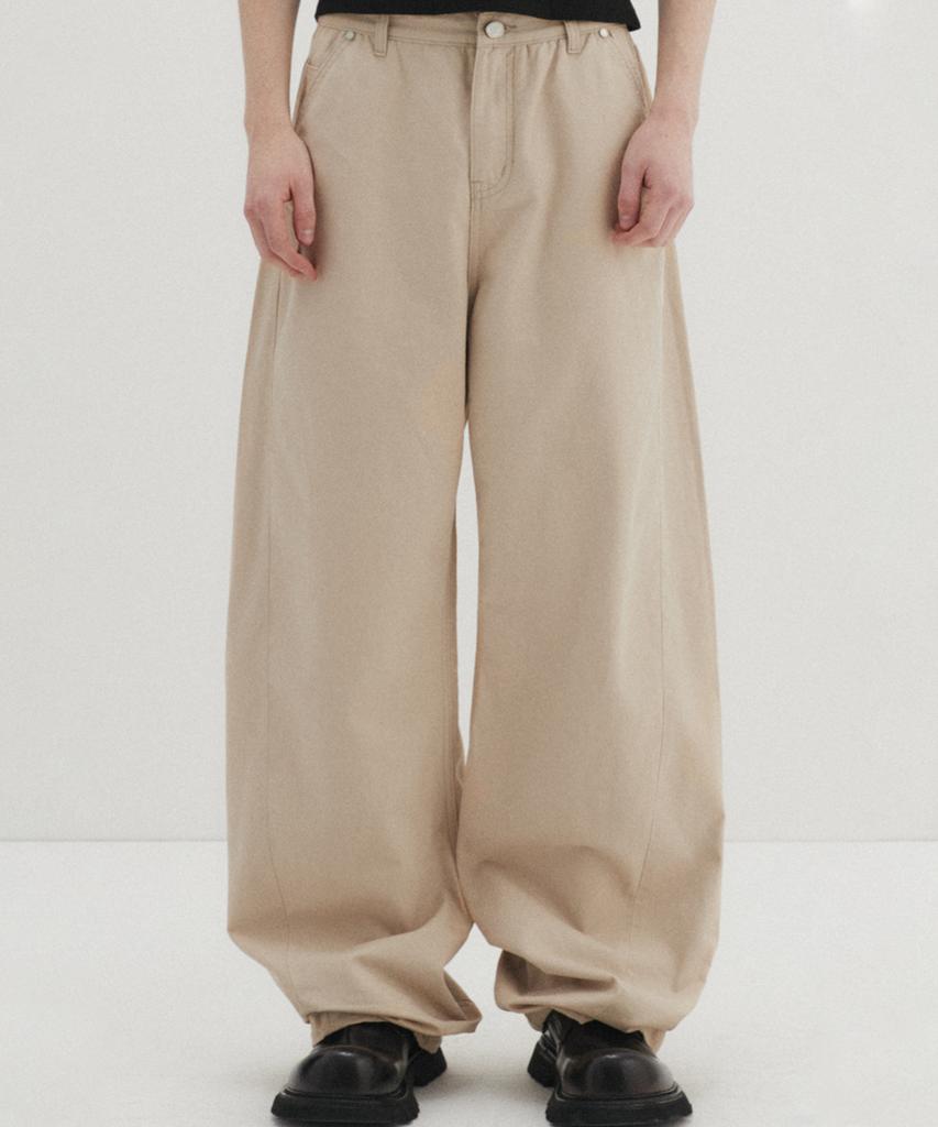DNSR Curved Chino Pants Beige