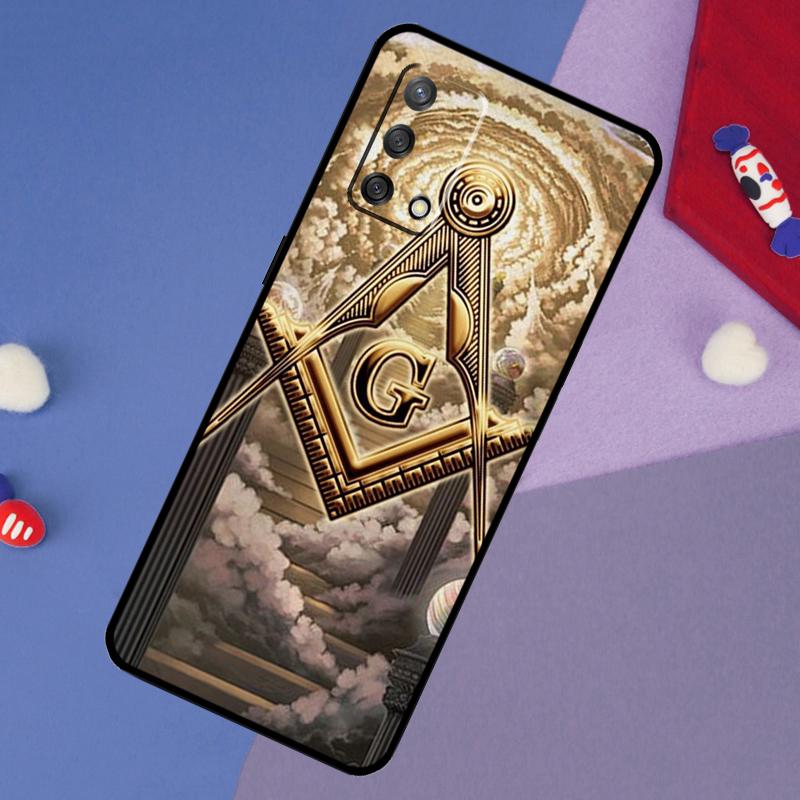 Freemasonry Logo Symbol Case For Oppo A78 A18 A38 A74 A94 A54 A58 A98 A80 A60 A40 A96 A76 A16 A15 A17 A57 A5 A6 Pro