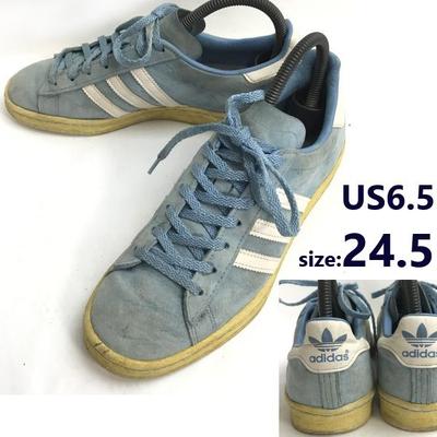 CAMPUS 80s Low Cut Sneakers 24.5 Light Blue vintage(USED)