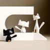 Black Cat DIY Crafts Sweet Cartoon White Cat Model Figurines Decoration Desk Decor Garden Home Office Ornament Miniatures