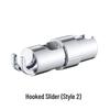 Tool-Free Non-Drilling Shower Rod with Hook Slider and Center Insert for Handheld Shower