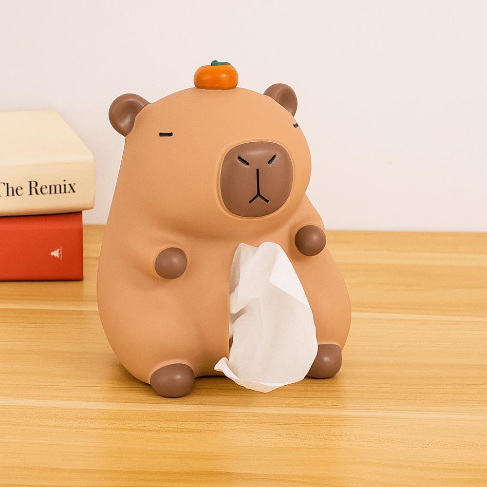 Decorative Capybara Tissue Box Figure Model Capybara Napkin Holder  Children/Kids