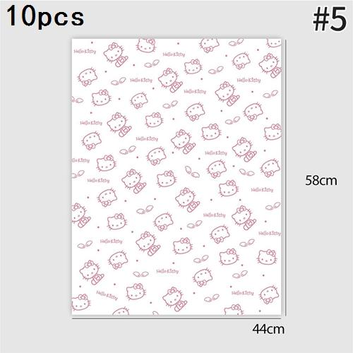 Hello Kitty Wrapping Paper Flower Bouquet Packaging Paper Strap Ribbon Flower Decoration Strap Gift Packaging Paper Accessories
