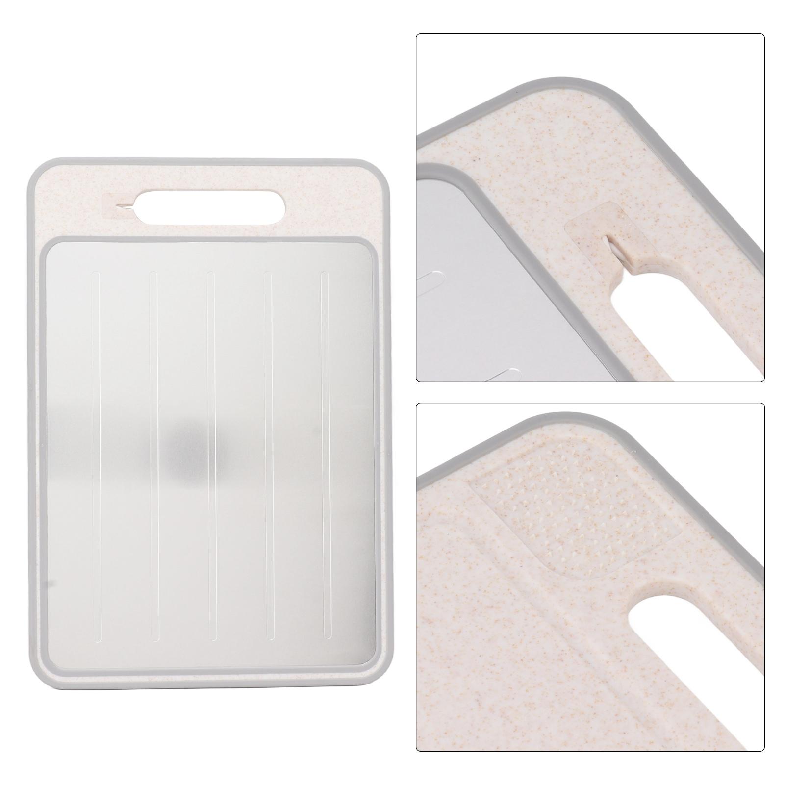 Defrosting Cutting Board Double Sided Chopping Board with Knife Sharpener for Kitchen Cooking