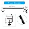 Weatherproofed Hook Outdoor Hook Metal Wall Hanging Basket Hook Practical Hook for Garden Decoration Wind Chimes