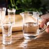 7ks Súprava Pohárov na Víno 120ml Rukoväť Dávkovač Vína a 10ml SGlass Priehľadné Malé Nápoje pre Priateľov Sklenené Poháre Súpravy