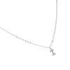 Collier Luxenter Avec Zirconium Brillant Argenté - Alphabet I