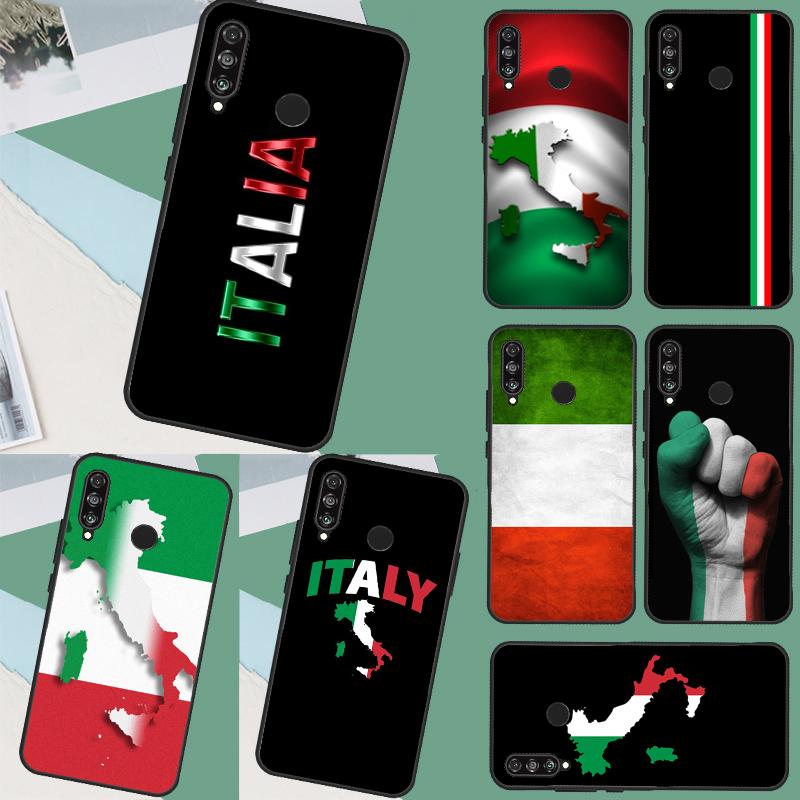 Italy Flag For Huawei Nova 12s 12i 11i 5T Y90 Y70 Y60 Y61 Y91 Y72 9 10 SE P60 Pro P20 P30 P40 Lite Case