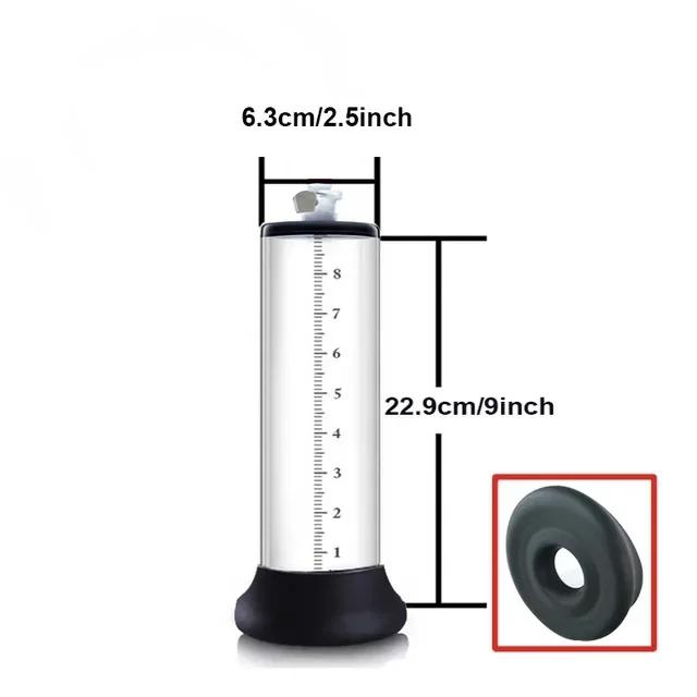 Male Penis Pump Vacuum Pump Penis Enlargement Enhancer Adult Sex Toy for Men Lasting Trainer Erotic Products Vacuum Cylinder
