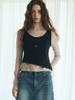 OUEL Sleeveless Jersey Top_Black