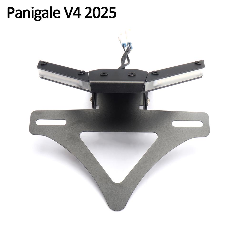 

For Ducati Panigale V4 2025 Motorcycle Accessories Number License Plate Holder Frame Rear Tail Tidy Fender Eliminator Kit чорний