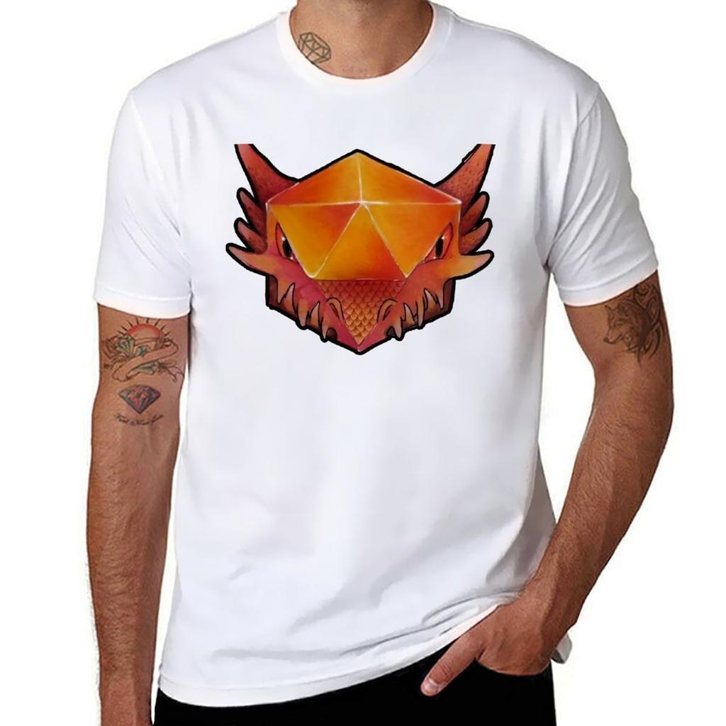 Dice Dragon T-Shirt t shirts with prints anime t shirts for man T-Shirt