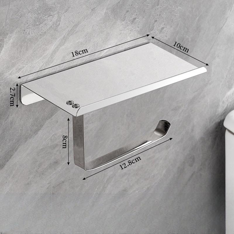 

Держатель для туалетной бумаги из нержавеющей стали с полкой для телефона, держатель для туалетной бумаги для ванной комнаты, держатель рулона туалетной бумаги