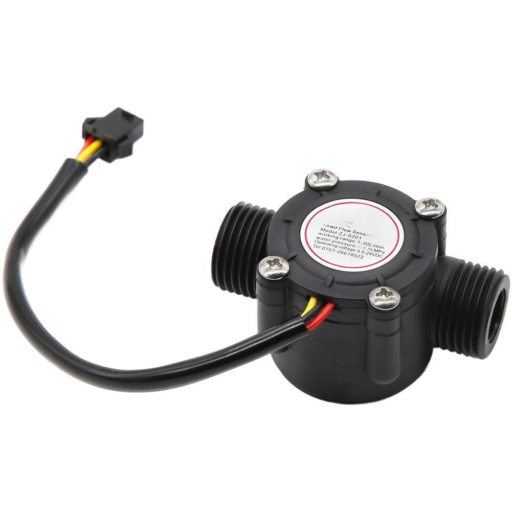 High Accuracy Water Flow Sensor S201 For Water Heater Dispenser 4 Inch Nylon Material, Temperature Resistance Range Of -20~100℃
