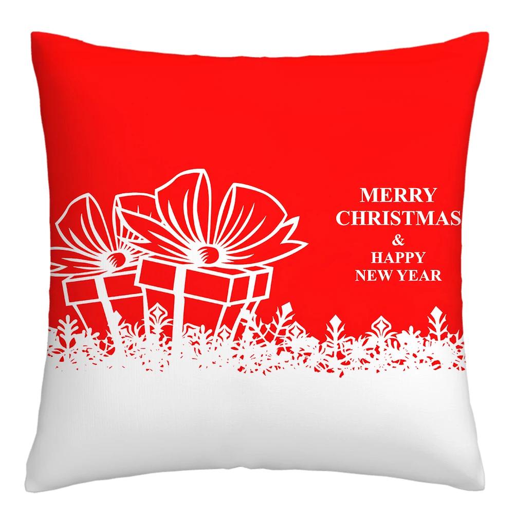 Nordic New Year pillowcase Christmas cushion cover 40x40 45x45 50x50 60x60 decorative pillowcase for living room home decore