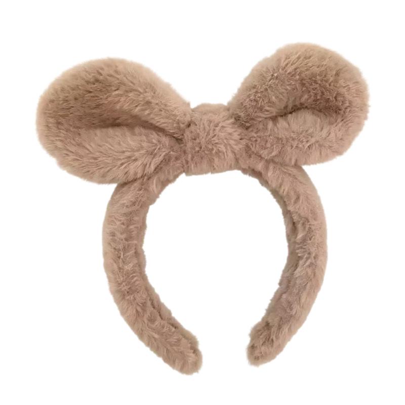 Niedliches Bären-Plüsch-Stirnband für die Gesichtsreinigung bei Frauen - Haarspangen-Accessoire
