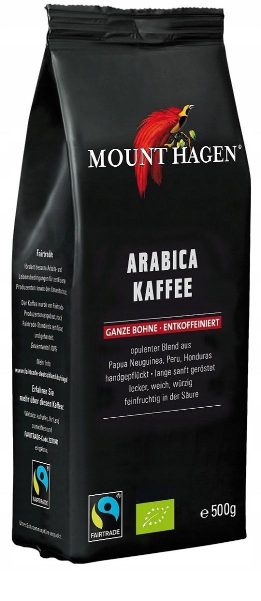 Caffè in Grani Decaffeinato Arabica 100% Fair Trade Biologico 500g - Monte Hage