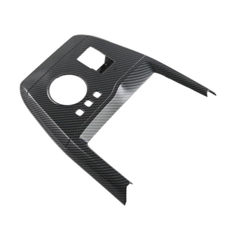 Auto Mittelkonsole Schaltknauf Abdeckung Zierleiste Kohlefaser Panel Zierleiste für MG4 2023 Innendekorationszubehör Ersatz