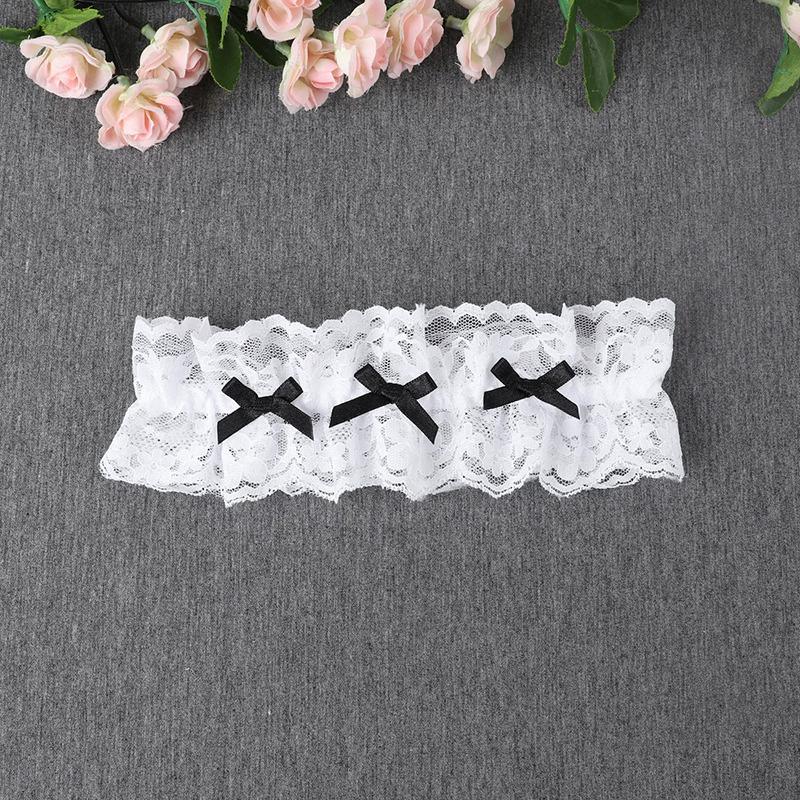 Women Bow Leg Ring Sexy Lingerie Lace Garter Belt Bowknot Leg Loop Wedding Garters Bridal Cosplay Fashion Stocking Thigh Ring