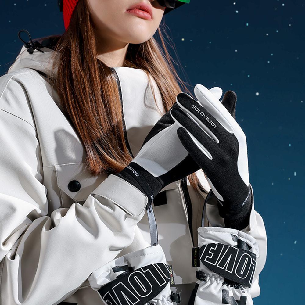 GOLOVEJOY DY51 Autumn Winter Windproof Mittens for Men Women Outdoor Sports Touch Screen Anti-Slip Gloves
